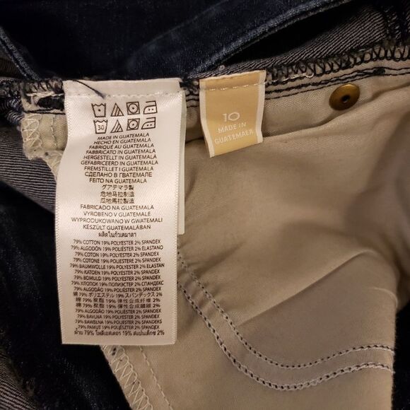 Michael kors skinny dark wash capris size 10 - Picture 5 of 6